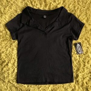 90s vintage black polo large XL NWT